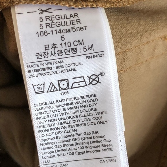 New Gap Brown Tan Corduroy Boy Toddler Pants 5 - Picture 6 of 7